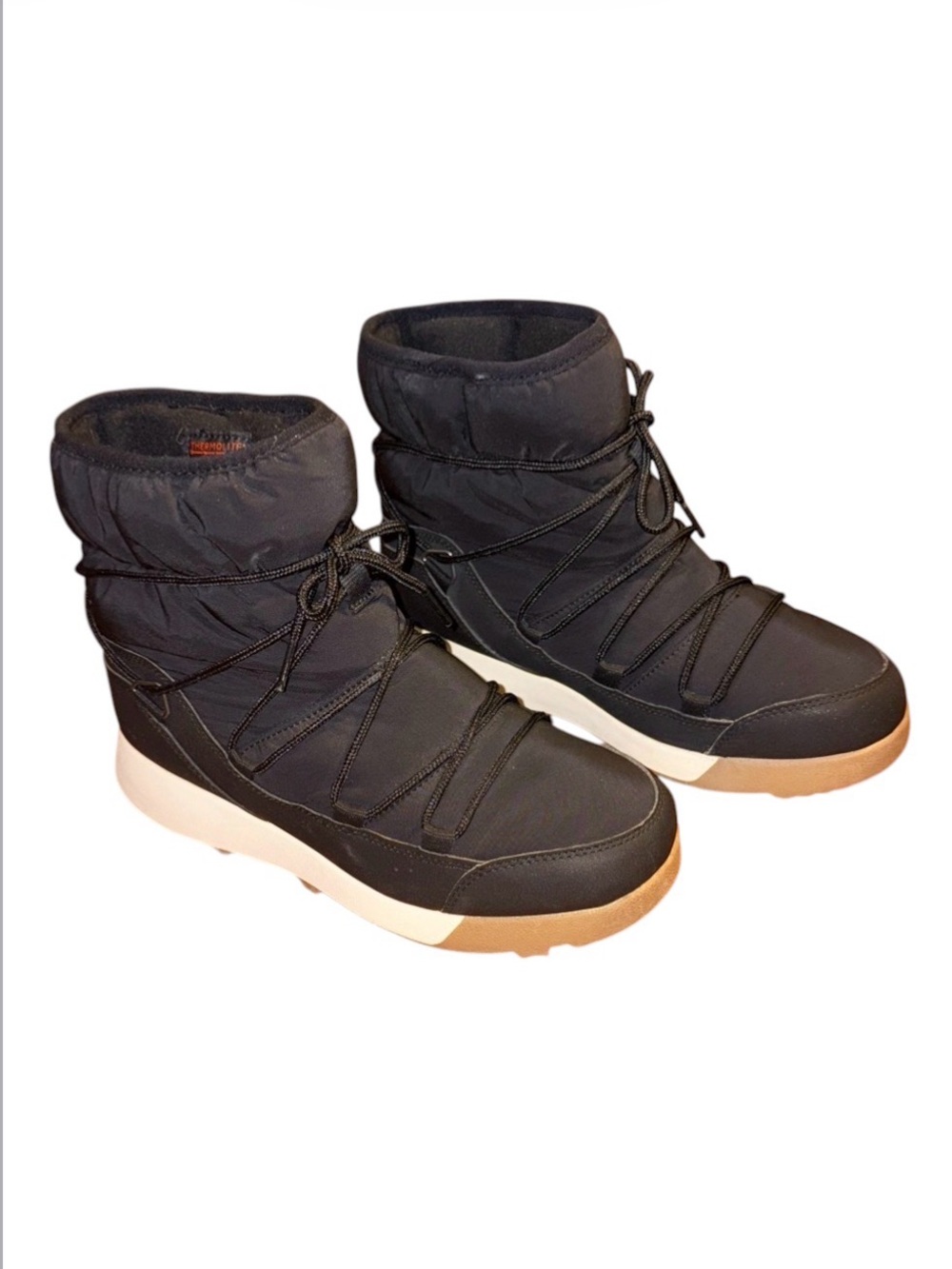 Target Black Winter Lace-Up Ankle Boots